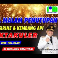 psbb-berakhir-pemkot-kota-tegal-gelar-pesta-kembang-api-dan-bunyi-sirene