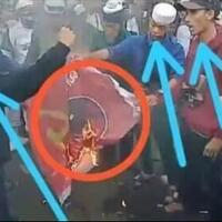 inikah-oknum-demonstran-pembakar-bendera-pdip