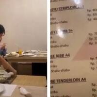 viral-wanita-pelayan-restoran-di-ledek--harga-steak-rp11juta--netizen-membela