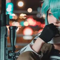 pagi-pagi-bikin-seger-gadis-cantik-asia-berdandan-ala-sinon-sword-art-online