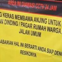 pria-penganiaya-tetangga-pasang-spanduk-larang-anjing-bab-ingatkan--risiko