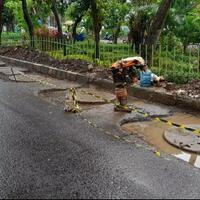 sumur-resapan-di-kuningan-jaksel-belum-selesai-diperbaiki