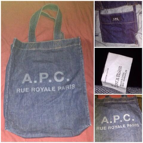 JUAL TOTE BAG,JEANS,DENIM APC A.P.C 
