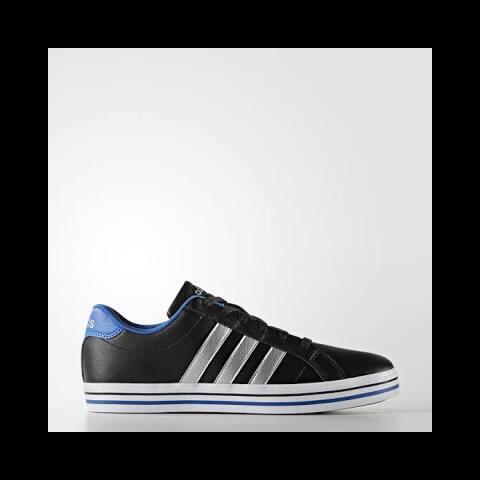 adidas black blue shoes