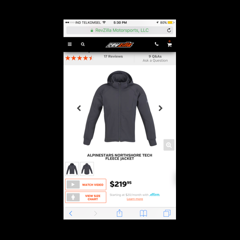 Alpinestars Northshore Fleece Jaket 