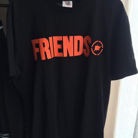 vlone x fragment orange friends tee shirt