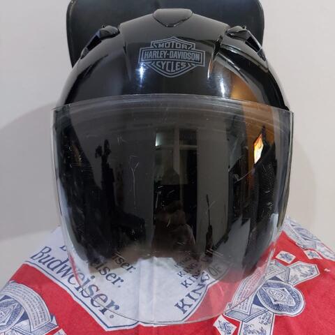 helm half face harley davidson