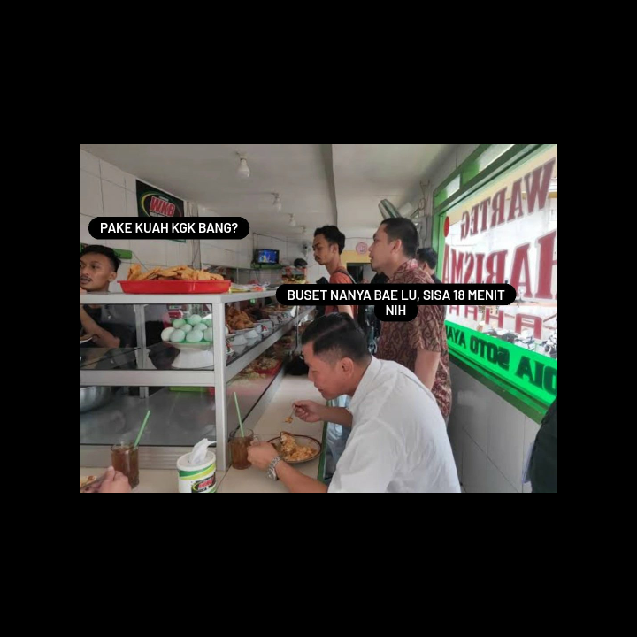 PPKM Diperpanjang, Masyarakat Boleh Makan di Warteg Tapi Cuma 20 Menit, Awas Keselek!