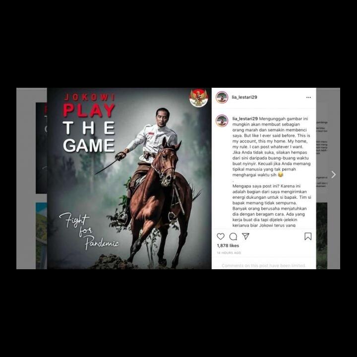 Selebgram Unggah Meme Jokowi Play The Game, Netizen: Udah Jadi Buzzer Juga Rupanya..