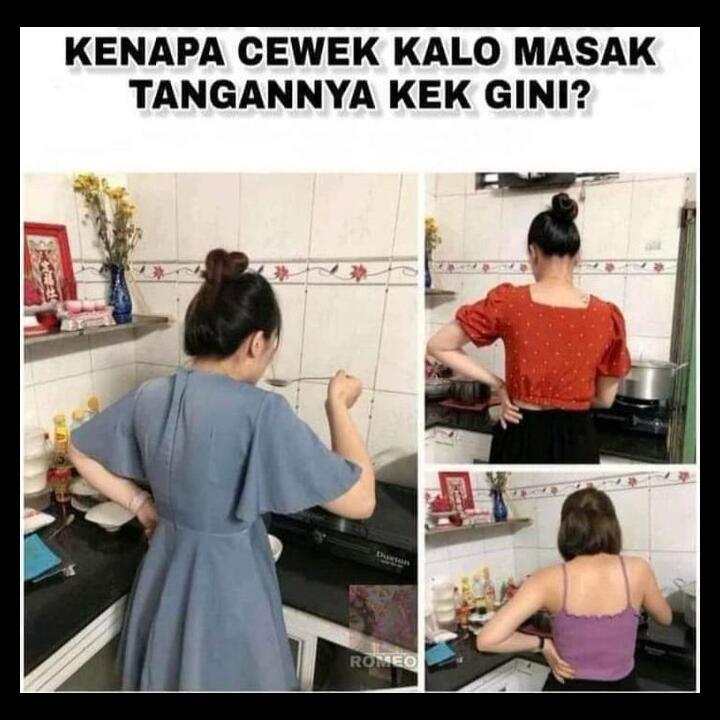 Posisi Nyeleneh Emak-emak Saat Memasak! Sista Begini Juga Gak?