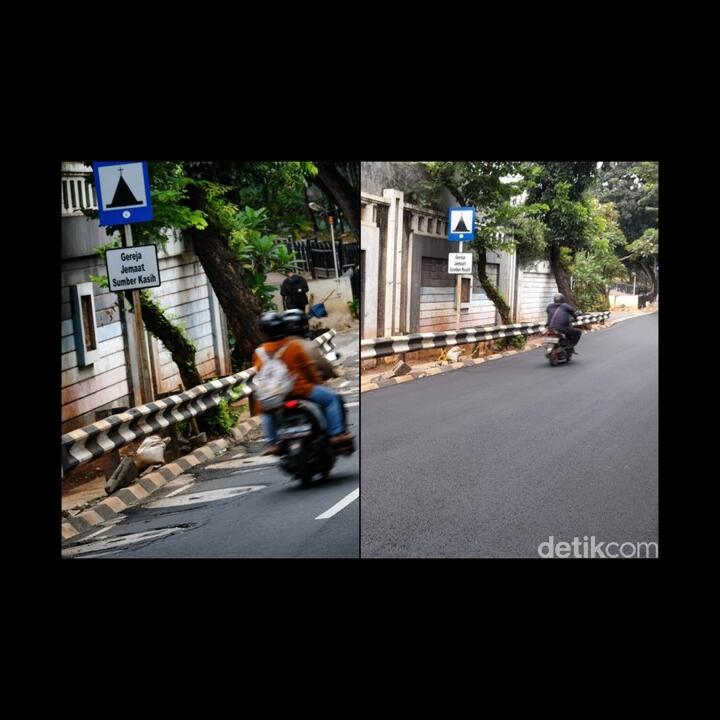 Mana Lubang Air Sumur Resapan Lebak Bulus Usai Diaspal?