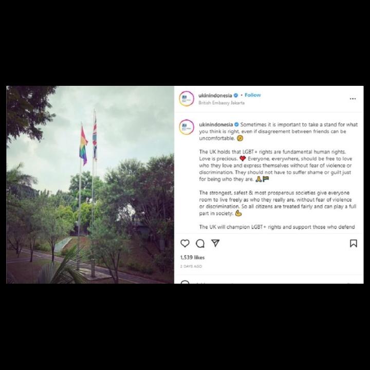 Kedutaan Inggris Menegaskan Bahwa LGBT Adalah Hak Asasi Manusia di Indonesia