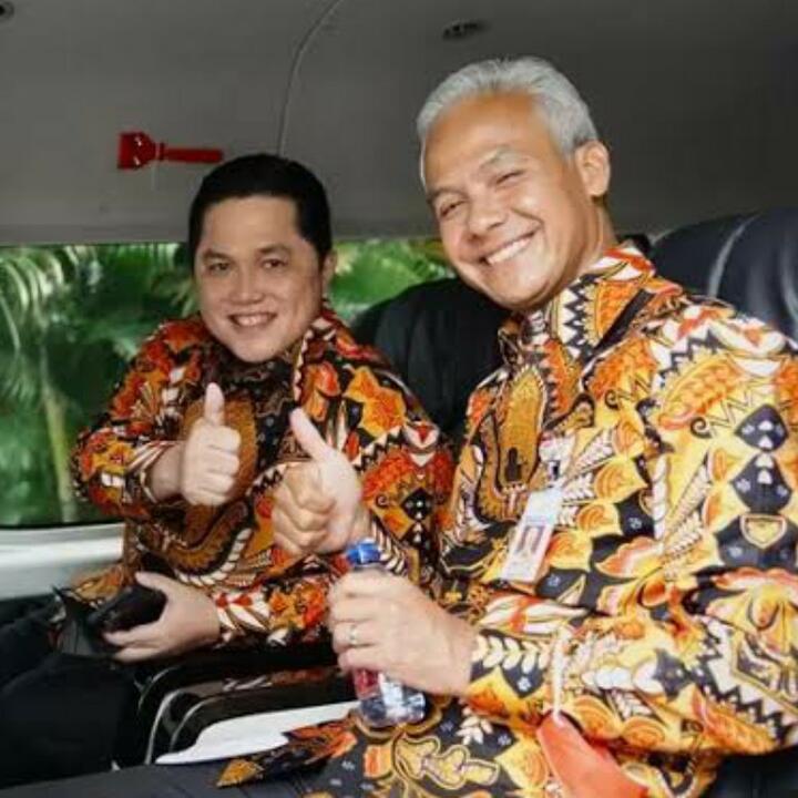 Ganjar Pranowo dan Erick Thohir, Mungkinkah Akan Menjadi Duet di Pilpres 2024?
