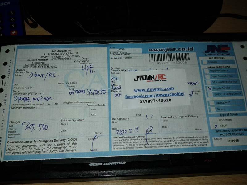 &#91;JTown RC Hobby&#93; -Bukti pengiriman & Testimonial