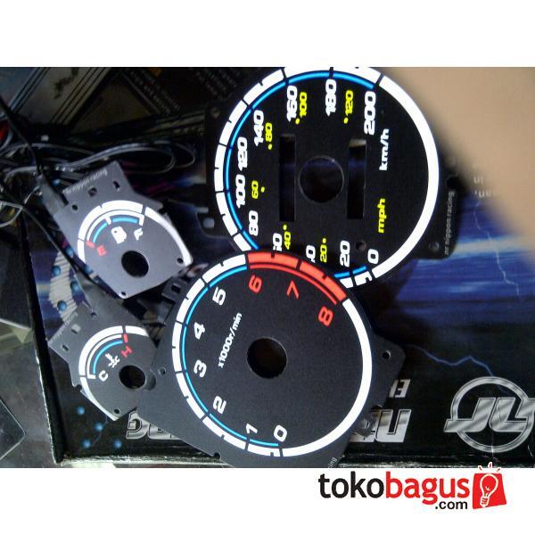 Cari JUAL INDIGLOW SPEEDOMETER MOBIL  NEW MODEL BLACK ODC  