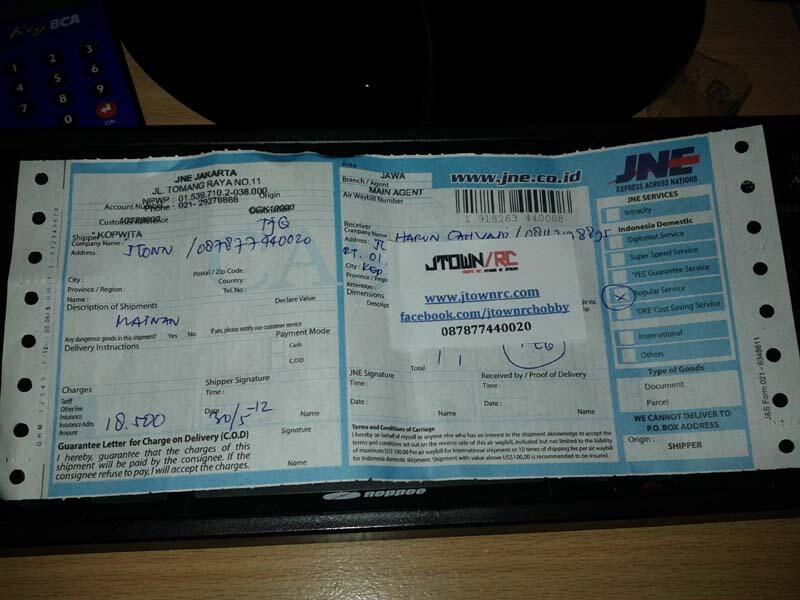 &#91;JTown RC Hobby&#93; -Bukti pengiriman & Testimonial