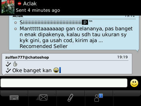Testimonial Pelanggan Chatoshop (a.k.a zulfan777)