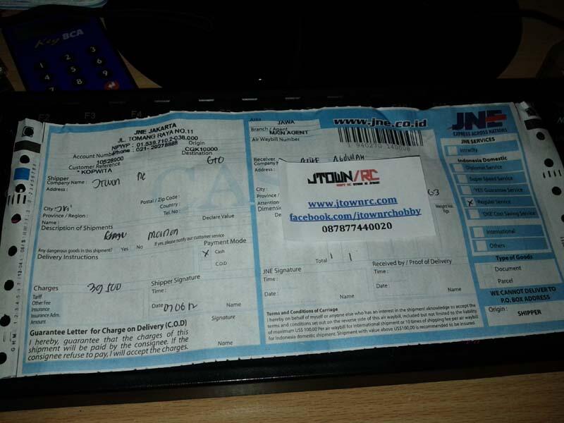 &#91;JTown RC Hobby&#93; -Bukti pengiriman & Testimonial