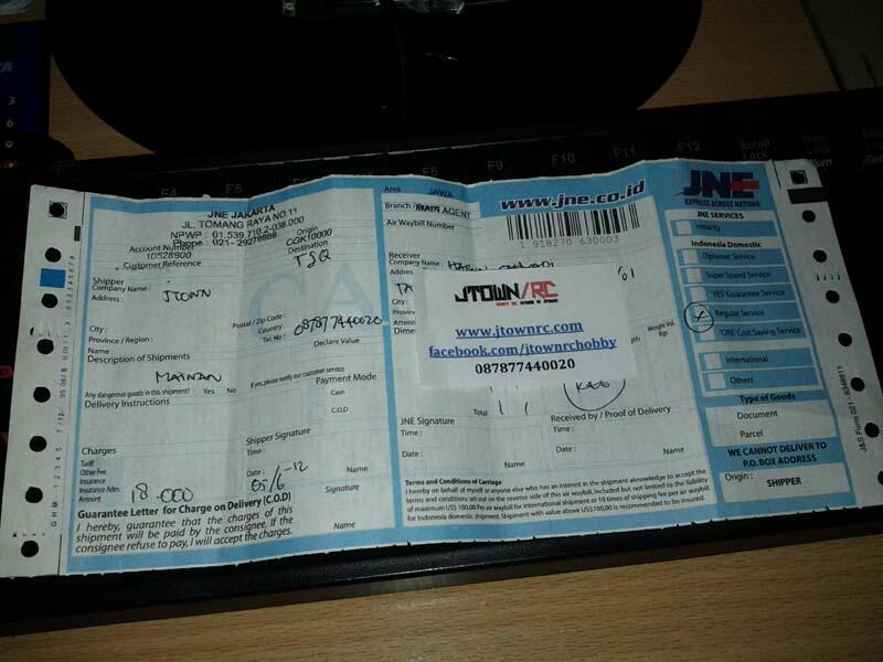 &#91;JTown RC Hobby&#93; -Bukti pengiriman & Testimonial