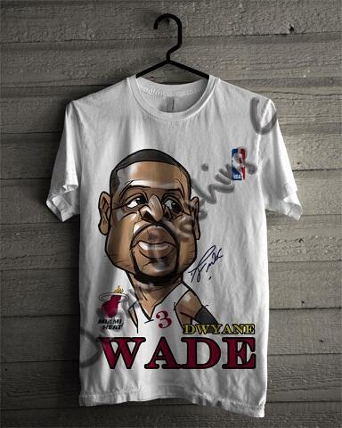 T-SHIRT KAOS DISTRO NBA BASKETBALL ( MIAMI HEAT LAKERS ETC) & SLAMDUNK READY STOCK !!