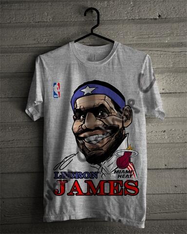 T-SHIRT KAOS DISTRO NBA BASKETBALL ( MIAMI HEAT LAKERS ETC) & SLAMDUNK READY STOCK !!