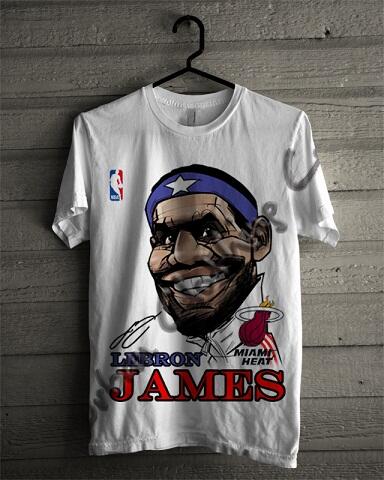 T-SHIRT KAOS DISTRO NBA BASKETBALL ( MIAMI HEAT LAKERS ETC) & SLAMDUNK READY STOCK !!