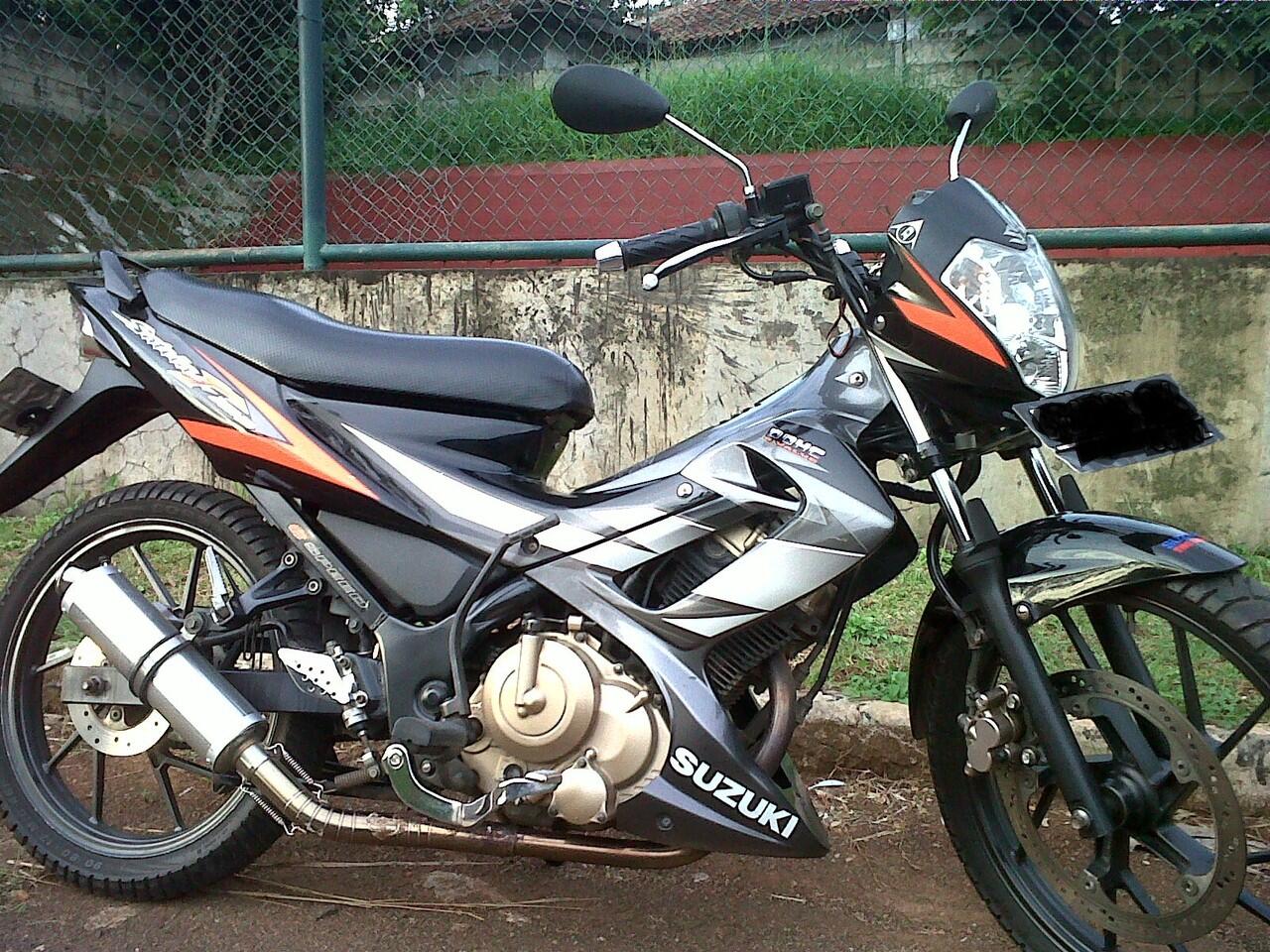 Satria Fu Hitam Abu Abu Modif Notable k