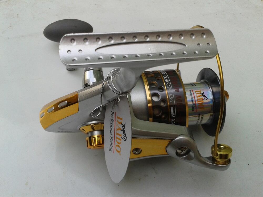 macam2 reel merk pionner, daido, shimano, golden fish