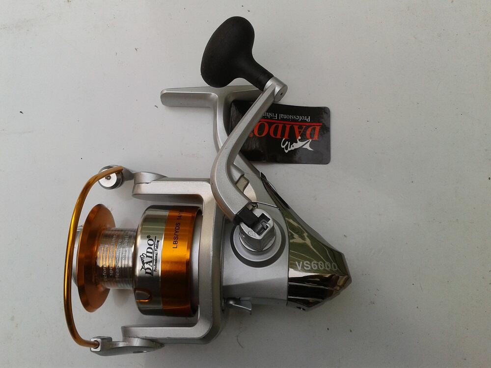 macam2 reel merk pionner, daido, shimano, golden fish