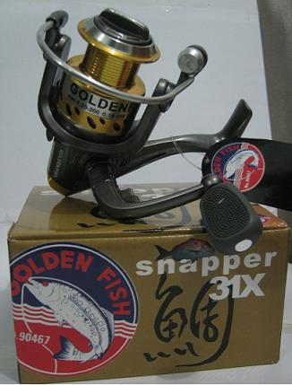 macam2 reel merk pionner, daido, shimano, golden fish