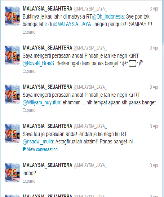 LAGI HOT DI TWITTER !! __ INDONESIA VS MALAYSIA __