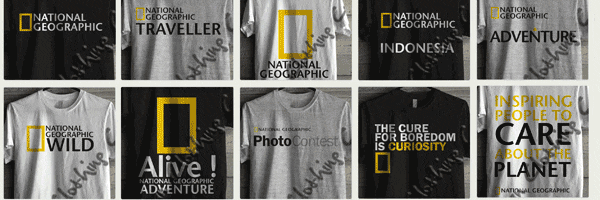 T-shirt National Geographic Fresh Desain and Update by urban couture ! Ready Stok !