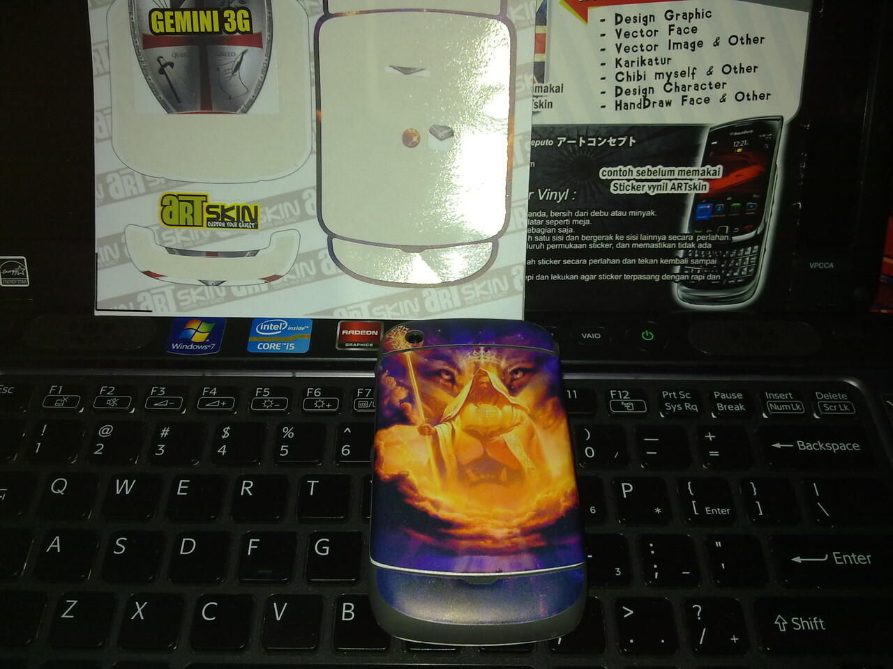 WTS skin Hape / garskin untuk android, nokia and Blackberry Murah dengan POLA BARU
