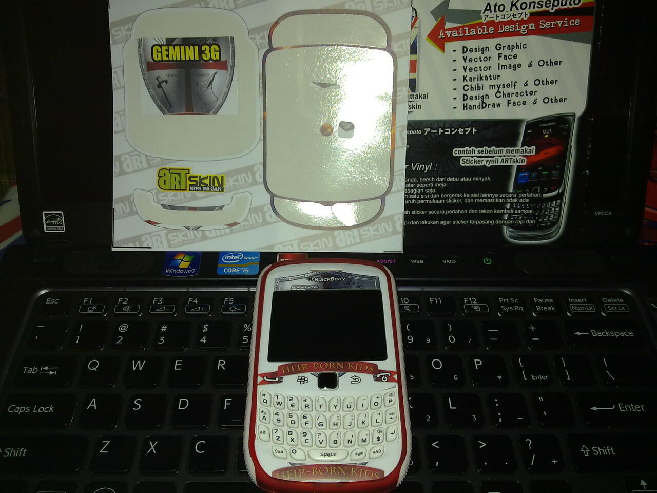 WTS skin Hape / garskin untuk android, nokia and Blackberry Murah dengan POLA BARU