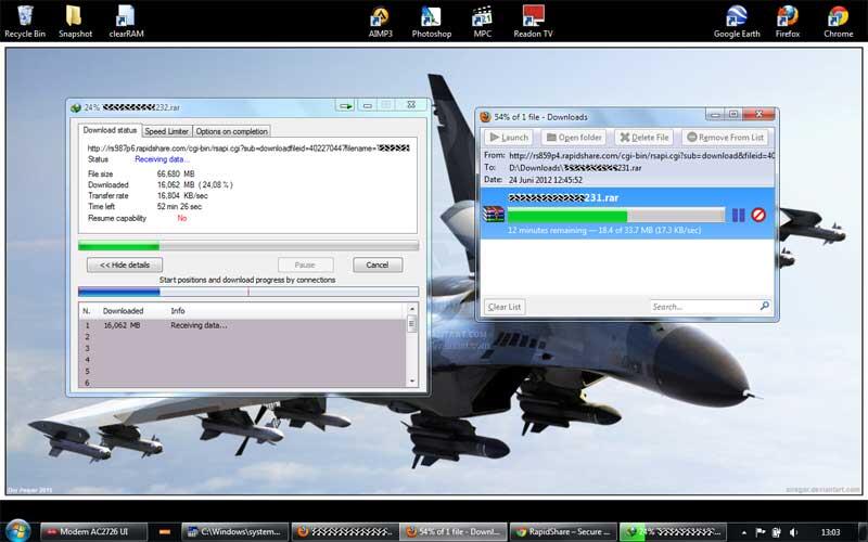 Download 2 file di Rapidshare tanpa account RapidPro???