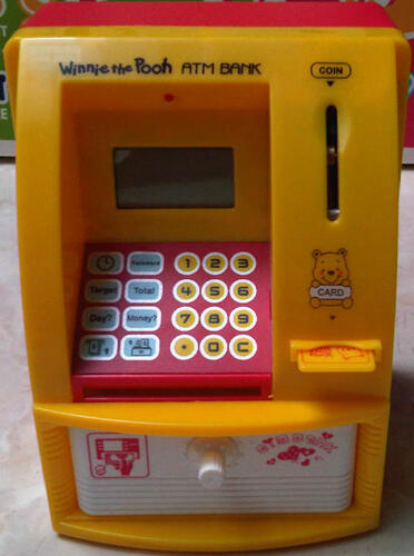 Celengan ATM Bank (dengan kartu ATM dan password)