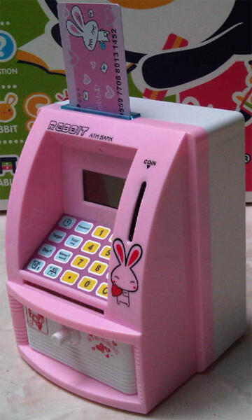 Celengan ATM Bank (dengan kartu ATM dan password)