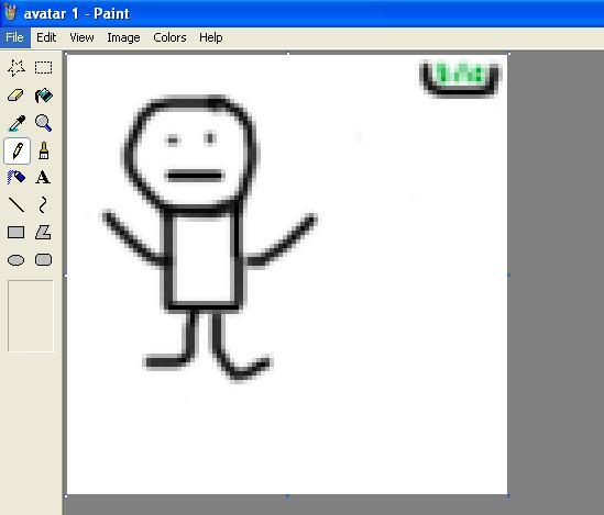 paint + photoshop + photoscape = avatar simple buatan sendiri
