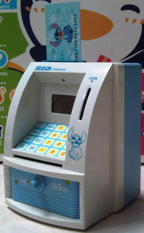 Celengan ATM Bank (dengan kartu ATM dan password)