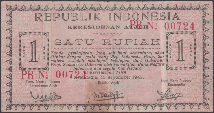 Uang Lokal Aceh 1947-1949