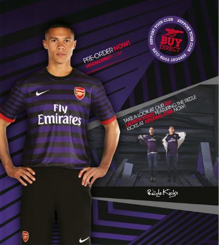 Jersey Away Arsenal BARU 12/13 &#91;Purple Reign&#93;