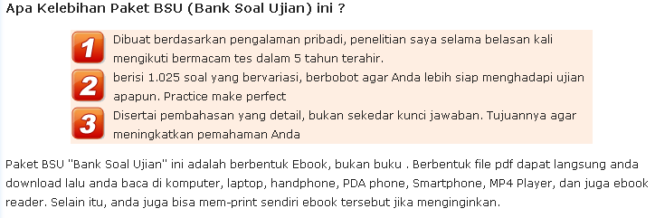 Bank SOAL Ujian CPNS & BUMN #1 di Indonesia (Ebook & Software)