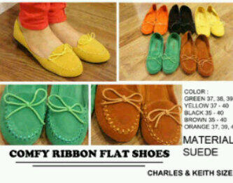 Comfy Ribbon Flat Shoes, Murahh!