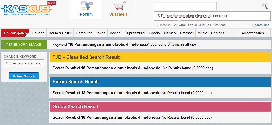 Pemandangan alam eksotis di Indonesia