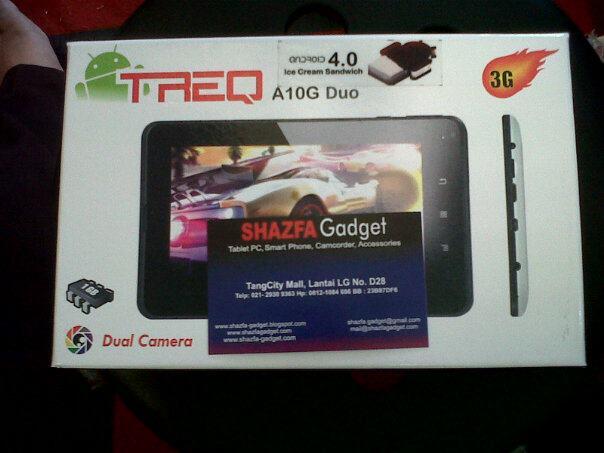 TREQ a10g duo shazfa gadget jual macam2 tablet pc