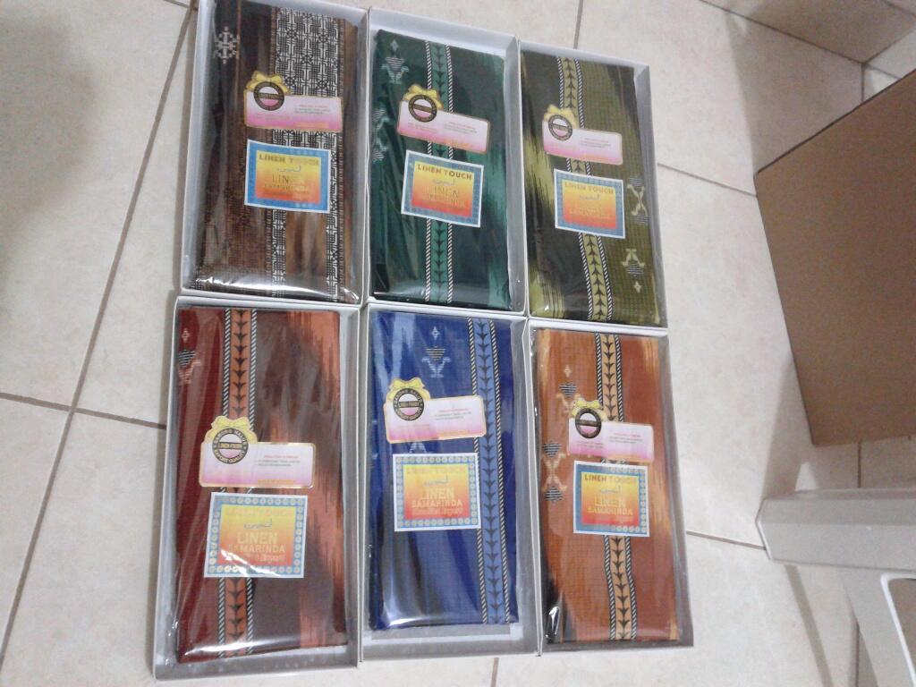 Sarung LINEN Samarinda, LINEN Touch -Export Quality-