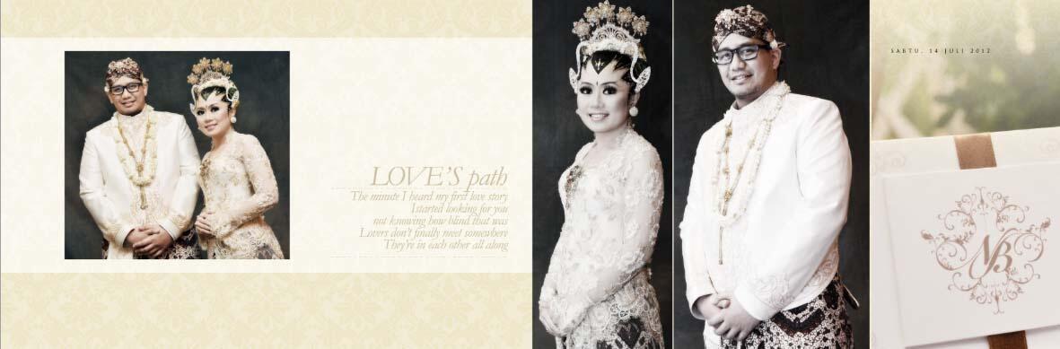 Hasil editan album wedding