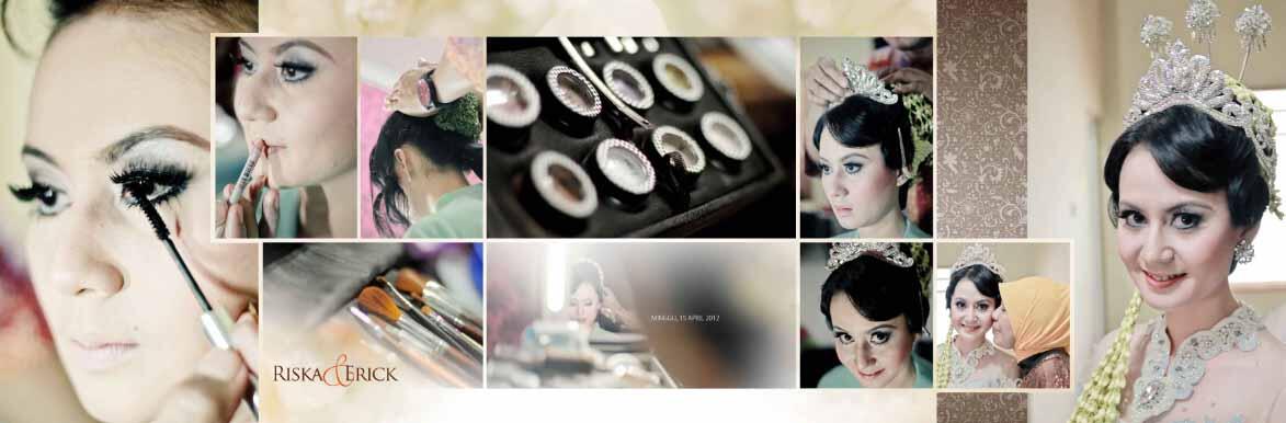 Hasil editan album wedding