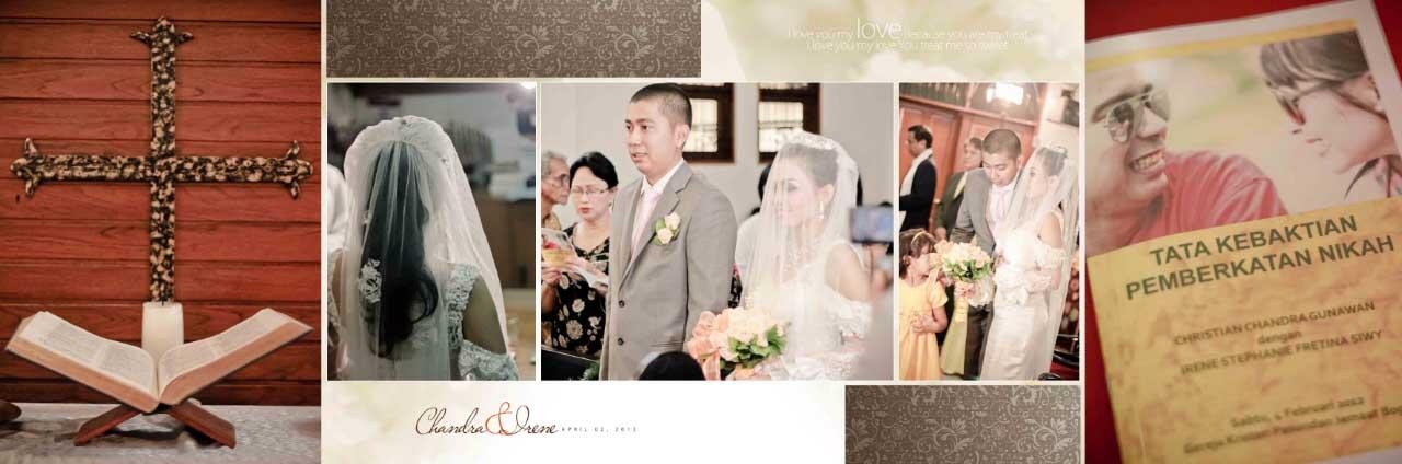 Hasil editan album wedding