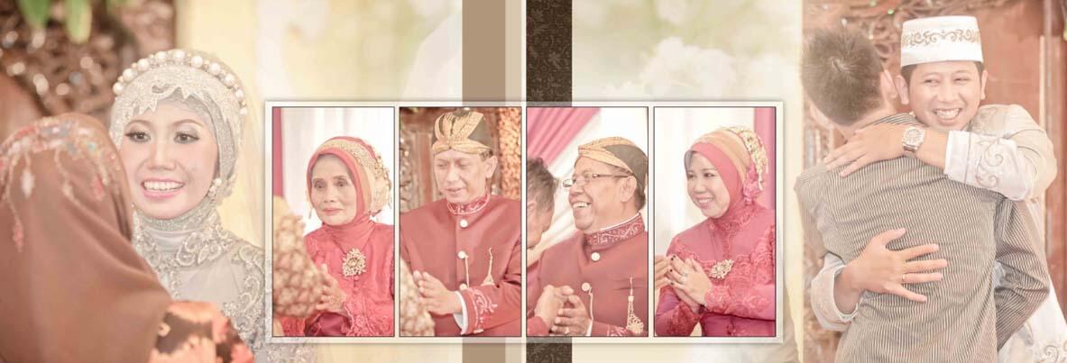 Hasil editan album wedding